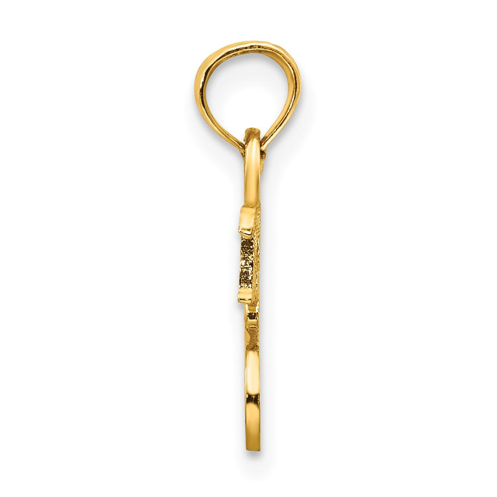 14K Gelbgold Süß 16 Anhänger