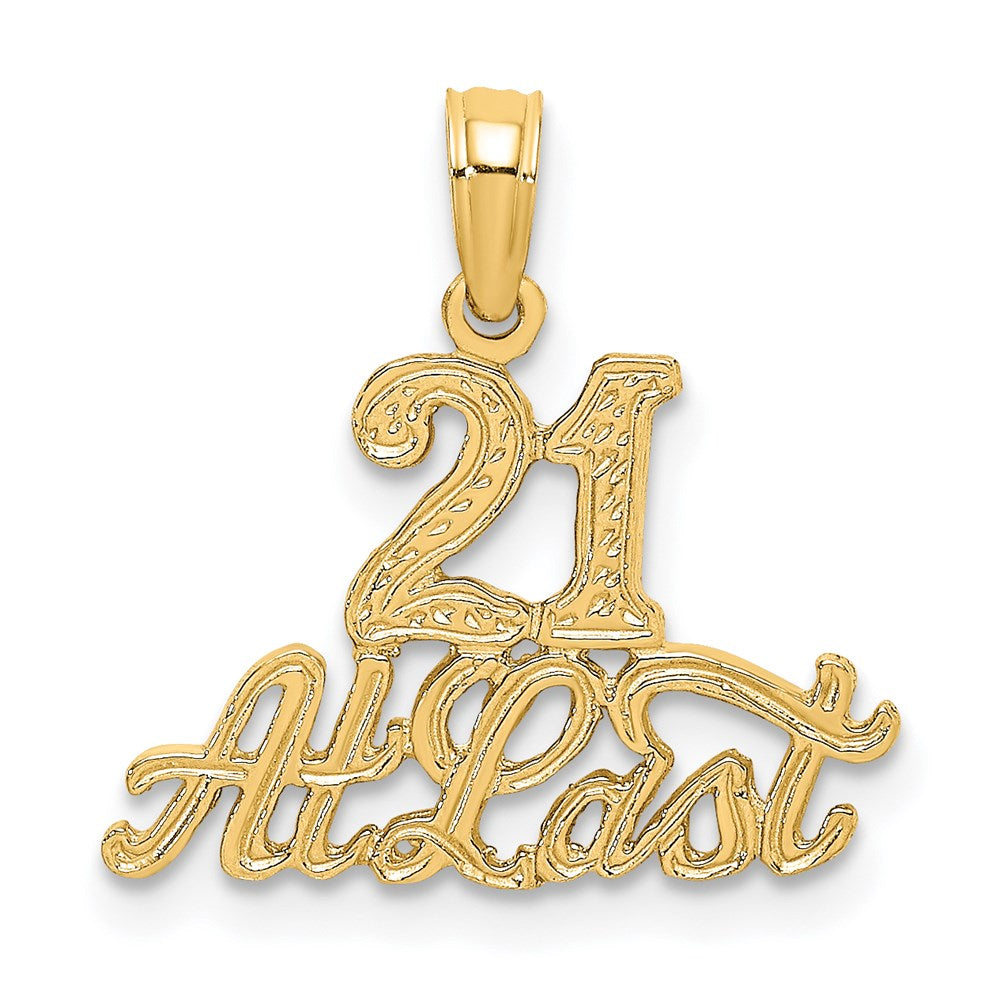 14K Gelbgold 21 At Last Charm