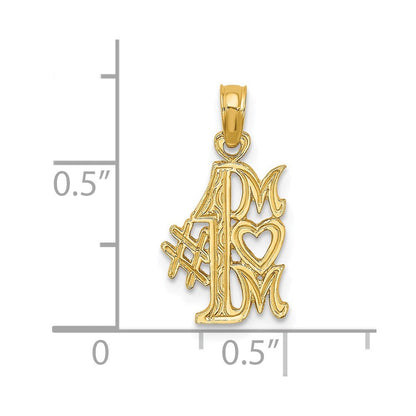 14K Gelbgold #1 Mama Charm