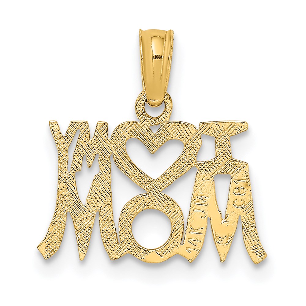 14K Gelbgold I Herz My Mama Charm