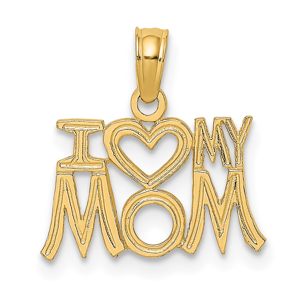 14K Gelbgold I Herz My Mama Charm