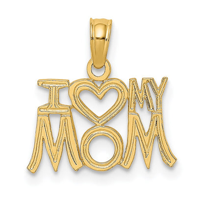 14K Gelbgold I Herz My Mama Charm