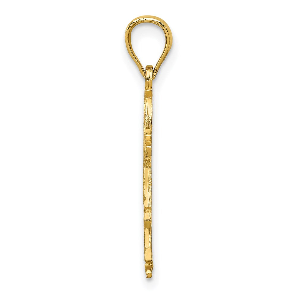 14K Gelbgold Mädchen Charm