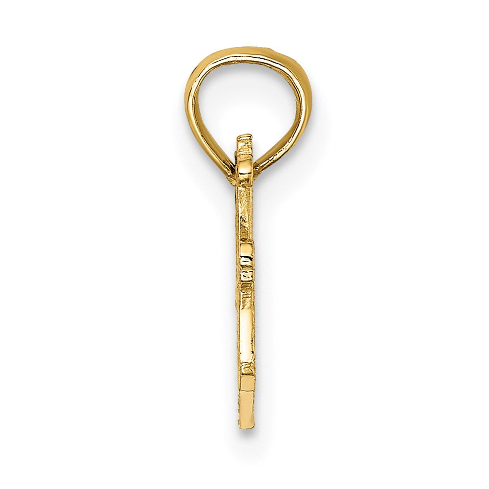 14K Gelbgold Beste Mama mit Herz Charm