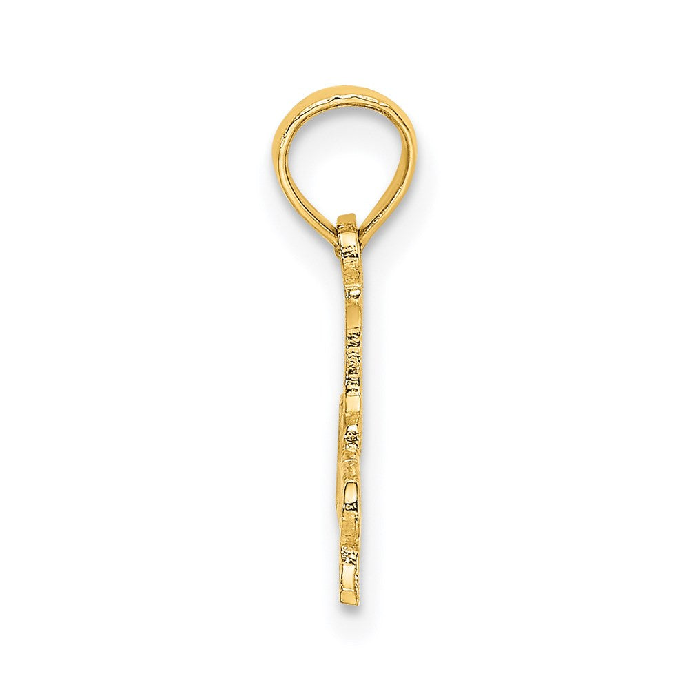 14K Gelbgold #1 Großmutter Charm