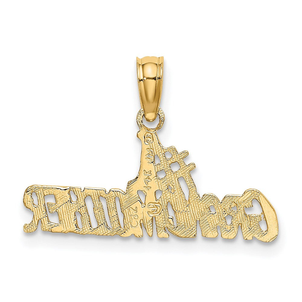 14K Gelbgold #1 Großmutter Charm