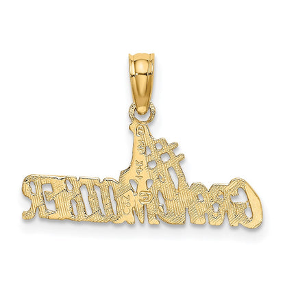 14K Gelbgold #1 Großmutter Charm