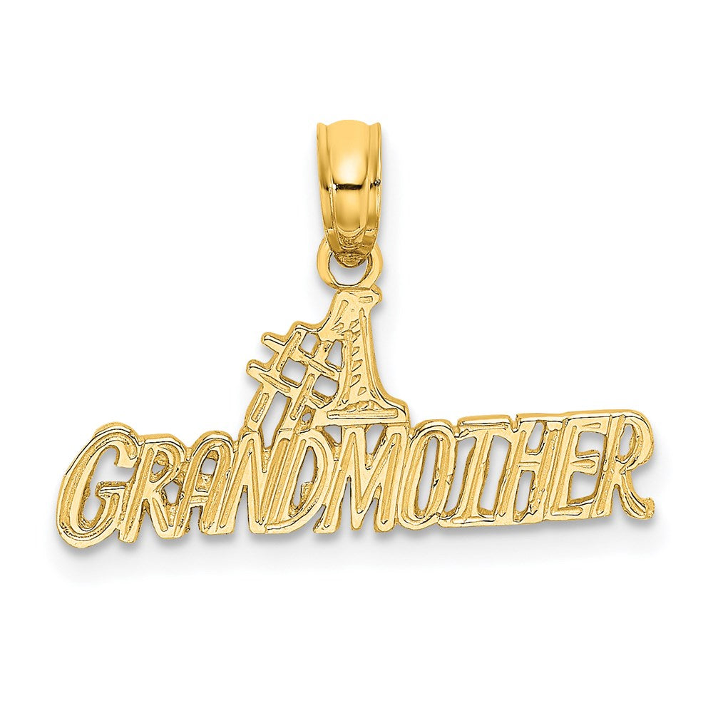 14K Gelbgold #1 Großmutter Charm