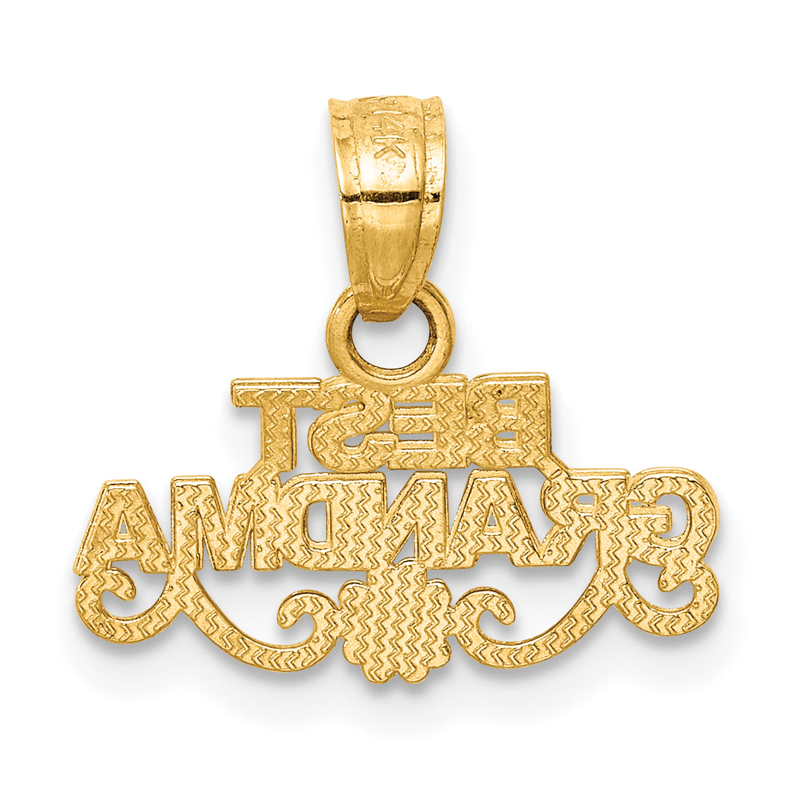 14K Gelbgold Beste Oma Anhänger