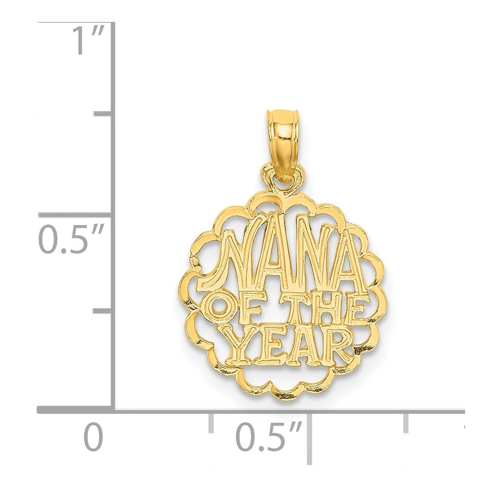 14K Gelbgold Nana Of The Year Charm