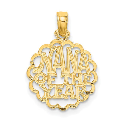 14K Gelbgold Nana Of The Year Charm