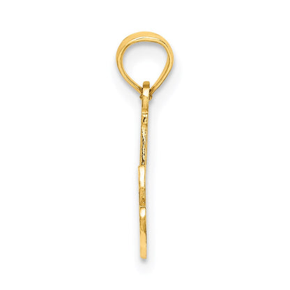 14K Gelbgold #1 Nana Schreibschrift Charm