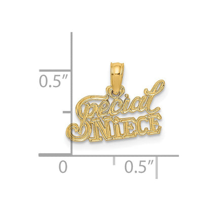 14K Gelbgold Special Nichte Charm