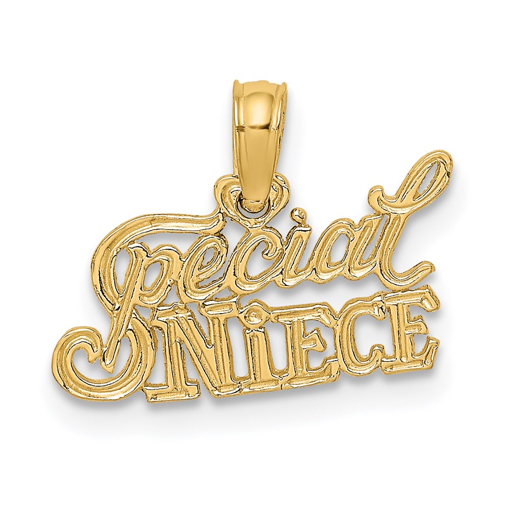 14K Gelbgold Special Nichte Charm