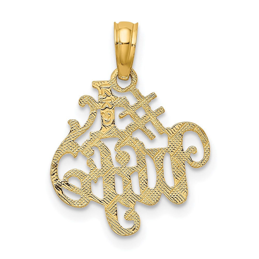 14K Gelbgold #1 Wife Charm