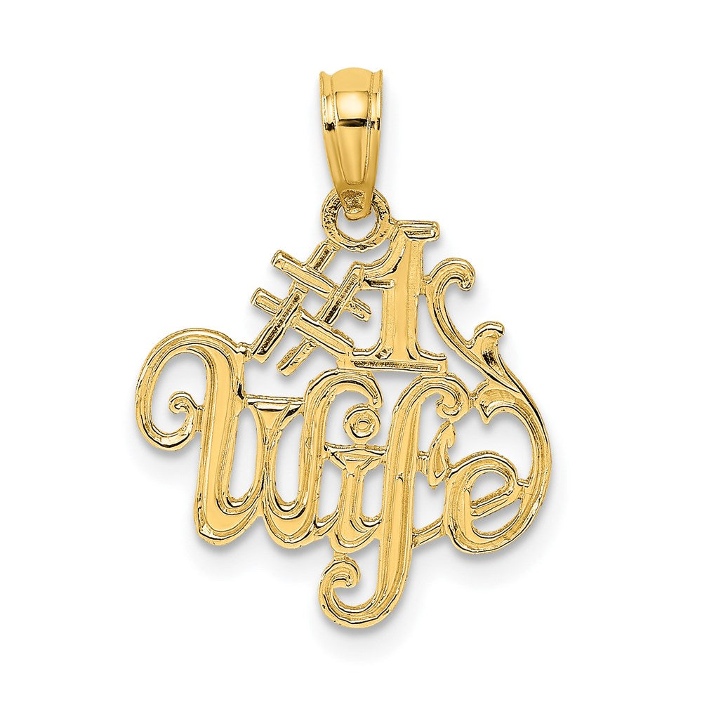 14K Gelbgold #1 Wife Charm