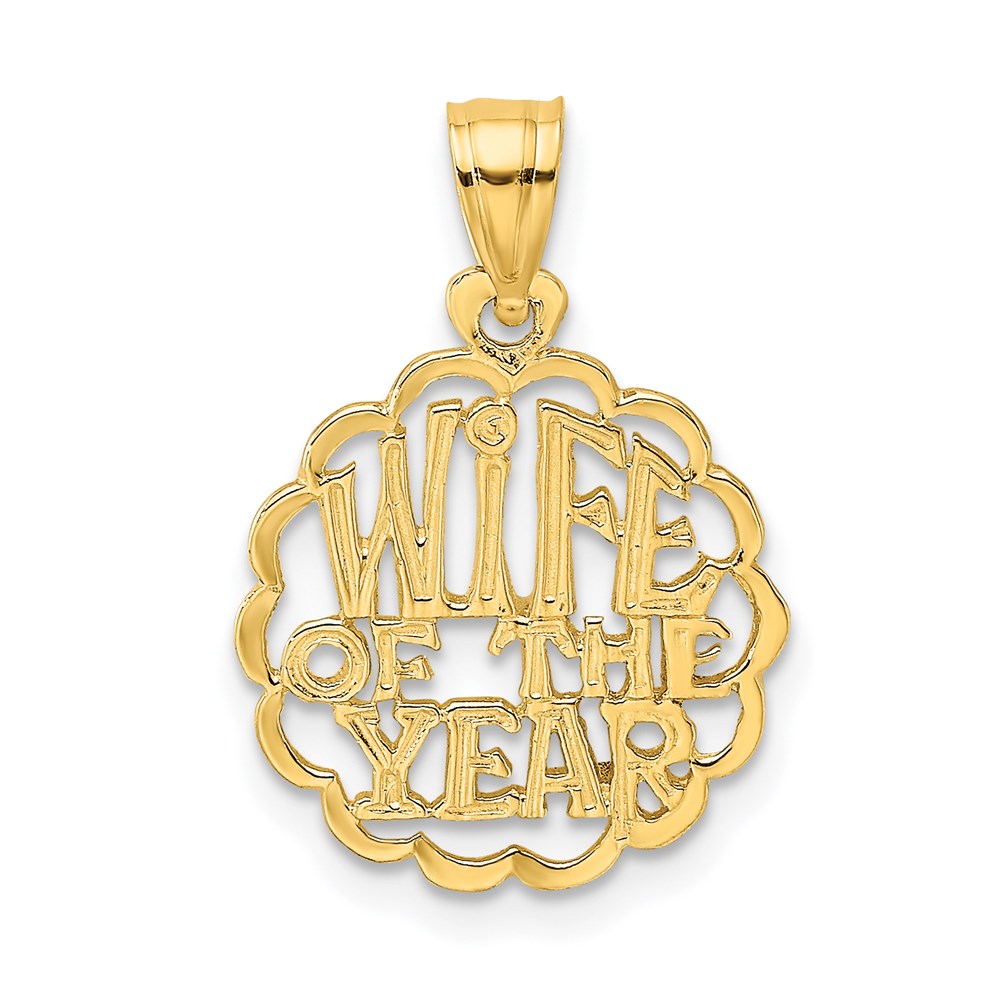 14K Gelbgold Wife Of The Year Charm