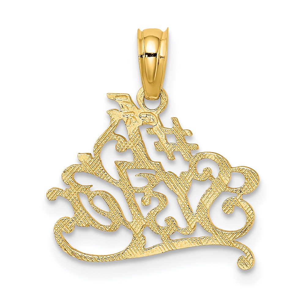 14K Gelbgold #1 Schwester Charm