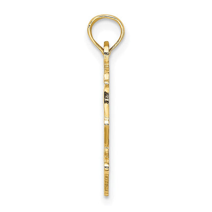 14K Gelbgold Big Sis in Herz Charm