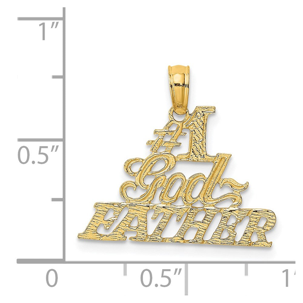 14K Gelbgold #1 Godfather Charm