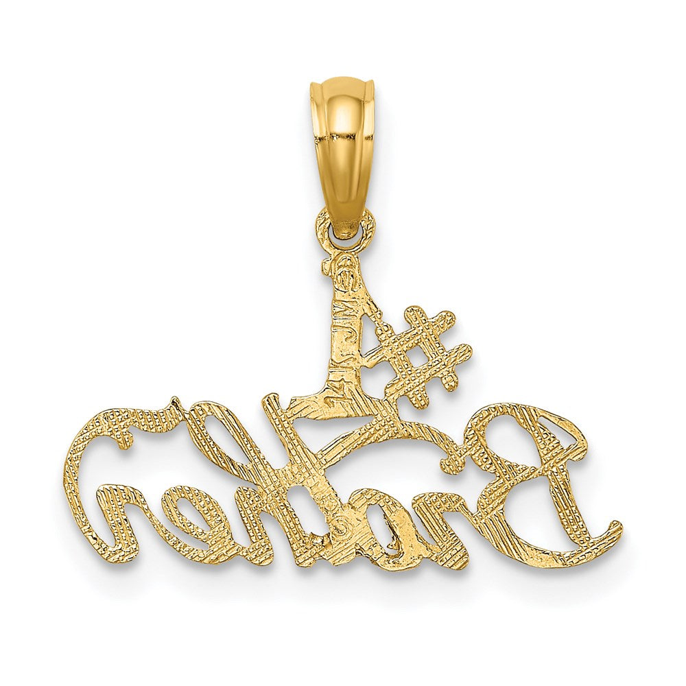 14K Gelbgold #1 Bruder Charm