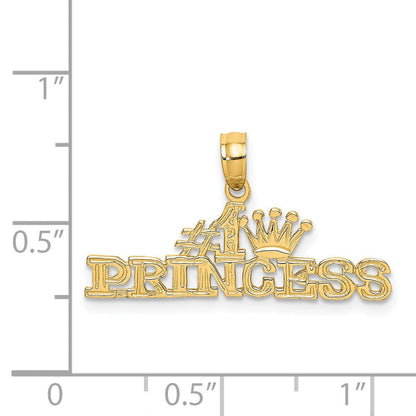 14K Gelbgold #1 Princess Charm