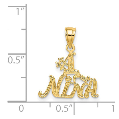 14K Gelbgold #1 Nina Charm