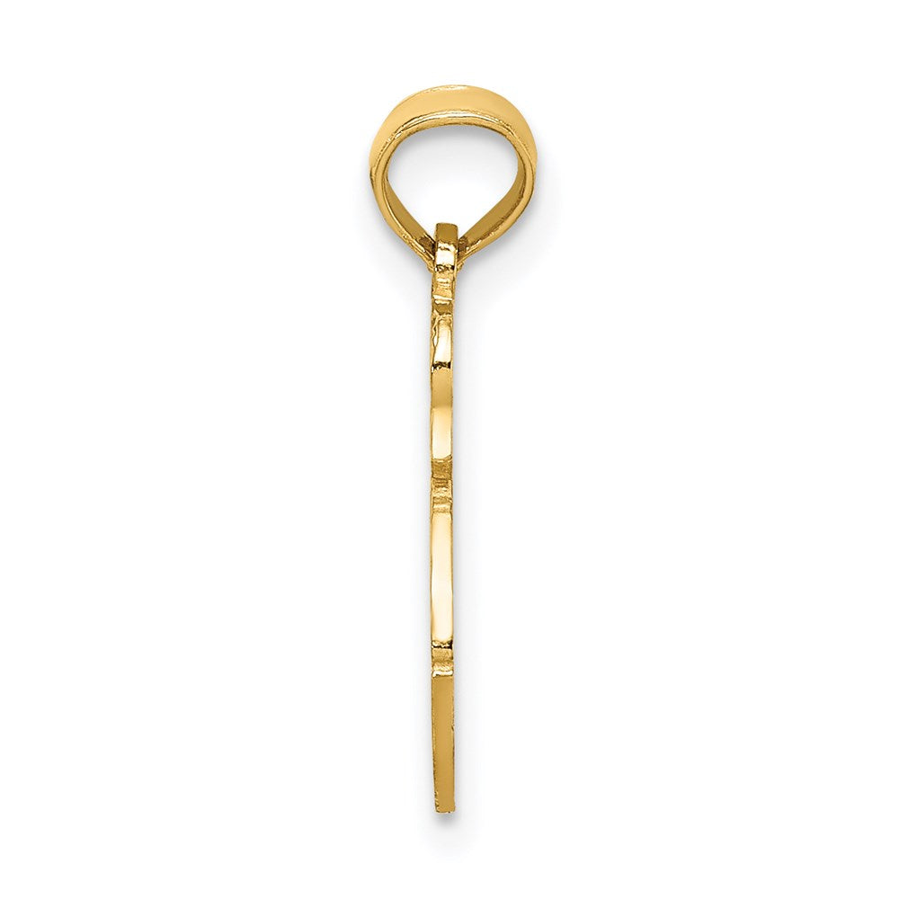 14K Gelbgold Kissing Junge und Mädchen Charm