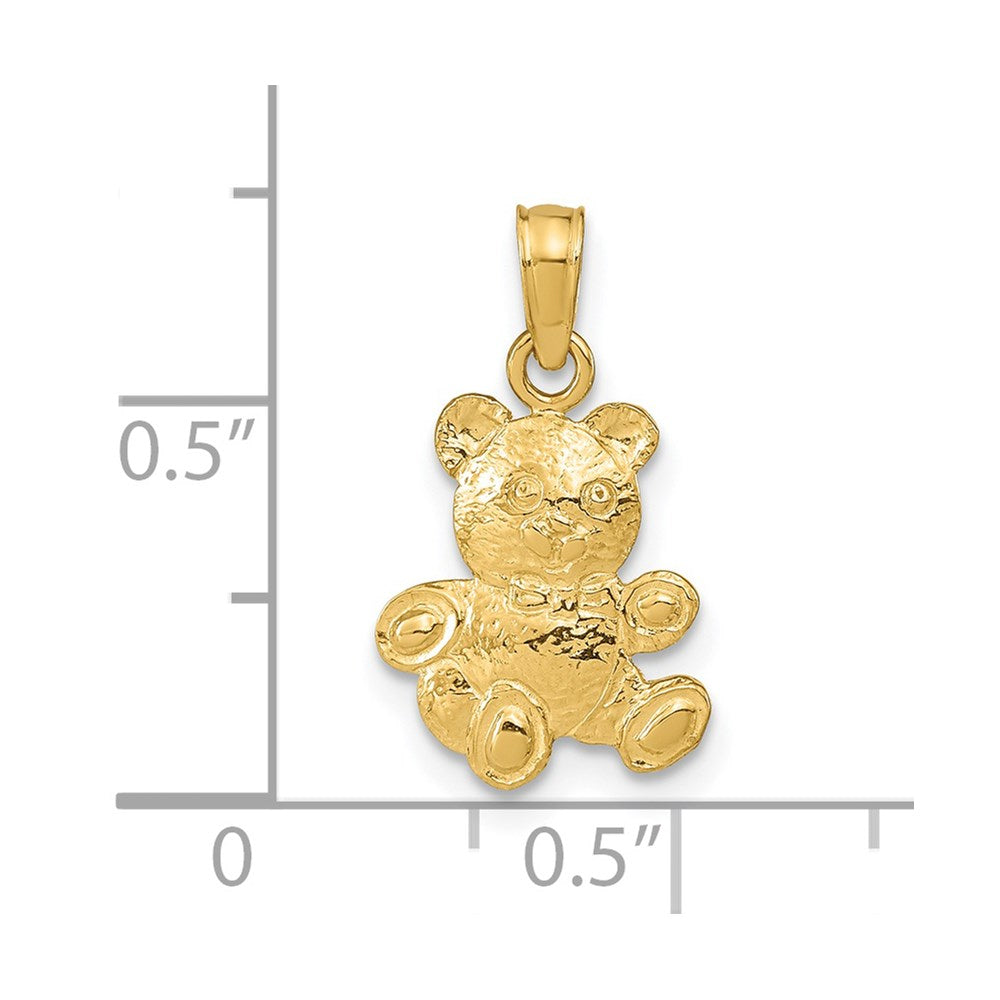 14K Gelbgold Teddy Bär Anhänger