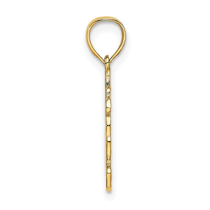 14K Gelbgold Dressed Up Teddy Bär Charm