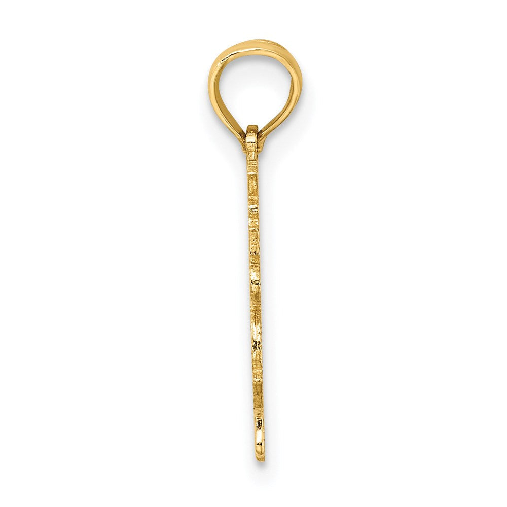 14K Gelbgold 100% Aries Tierkreis Charm