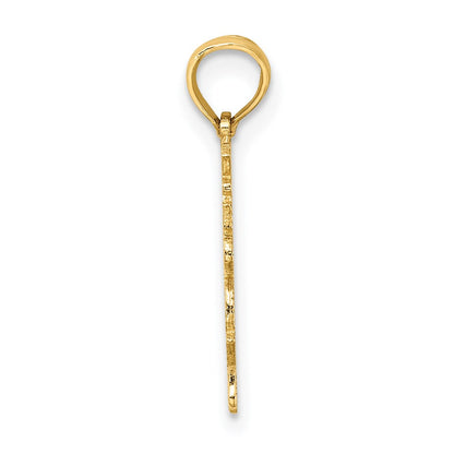 14K Gelbgold 100% Aries Tierkreis Charm