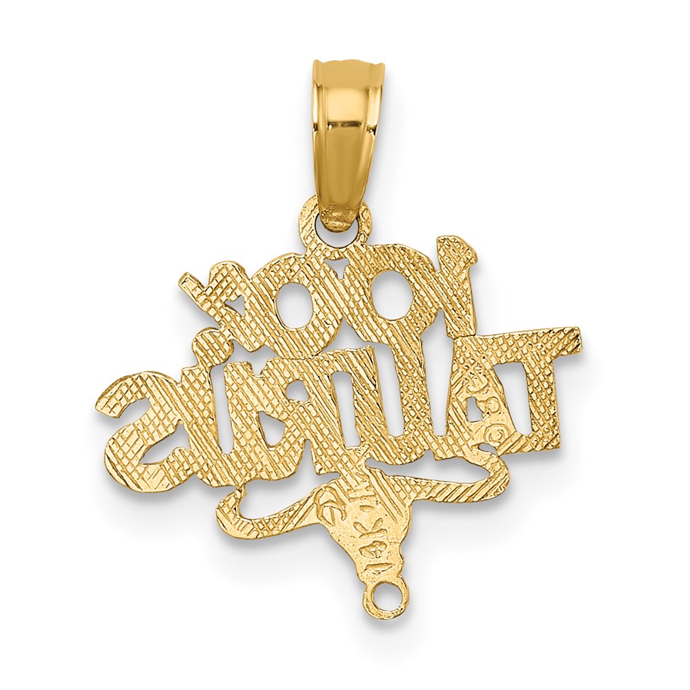 14K Gelbgold 100% Taurus Tierkreis Charm