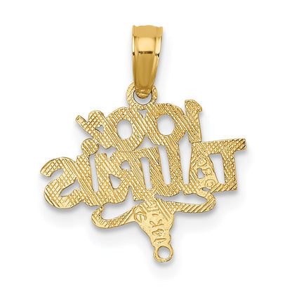 14K Gelbgold 100% Taurus Tierkreis Charm