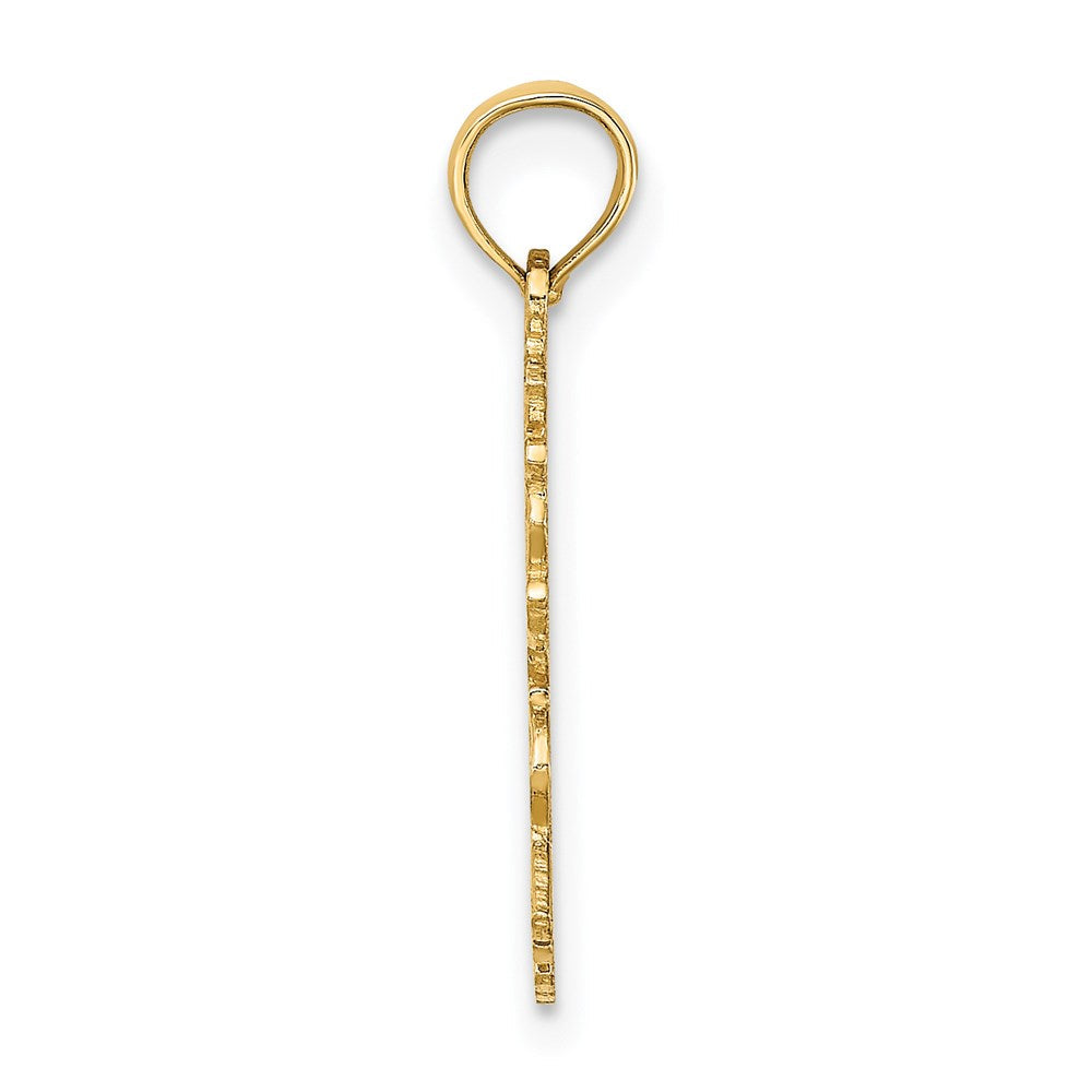 14K Gelbgold 100% Gemini Tierkreis Charm