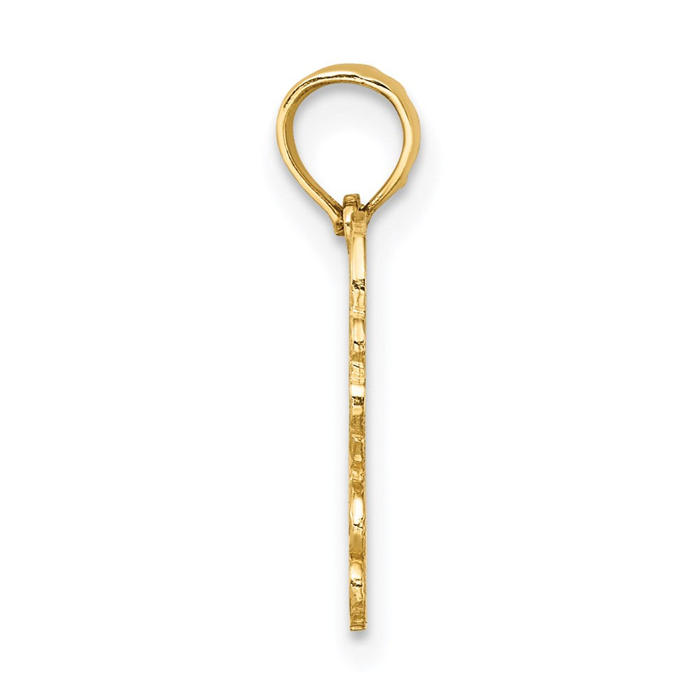 14K Gelbgold 100% Cancer Tierkreis Charm