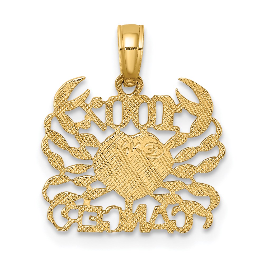 14K Gelbgold 100% Cancer Tierkreis Charm