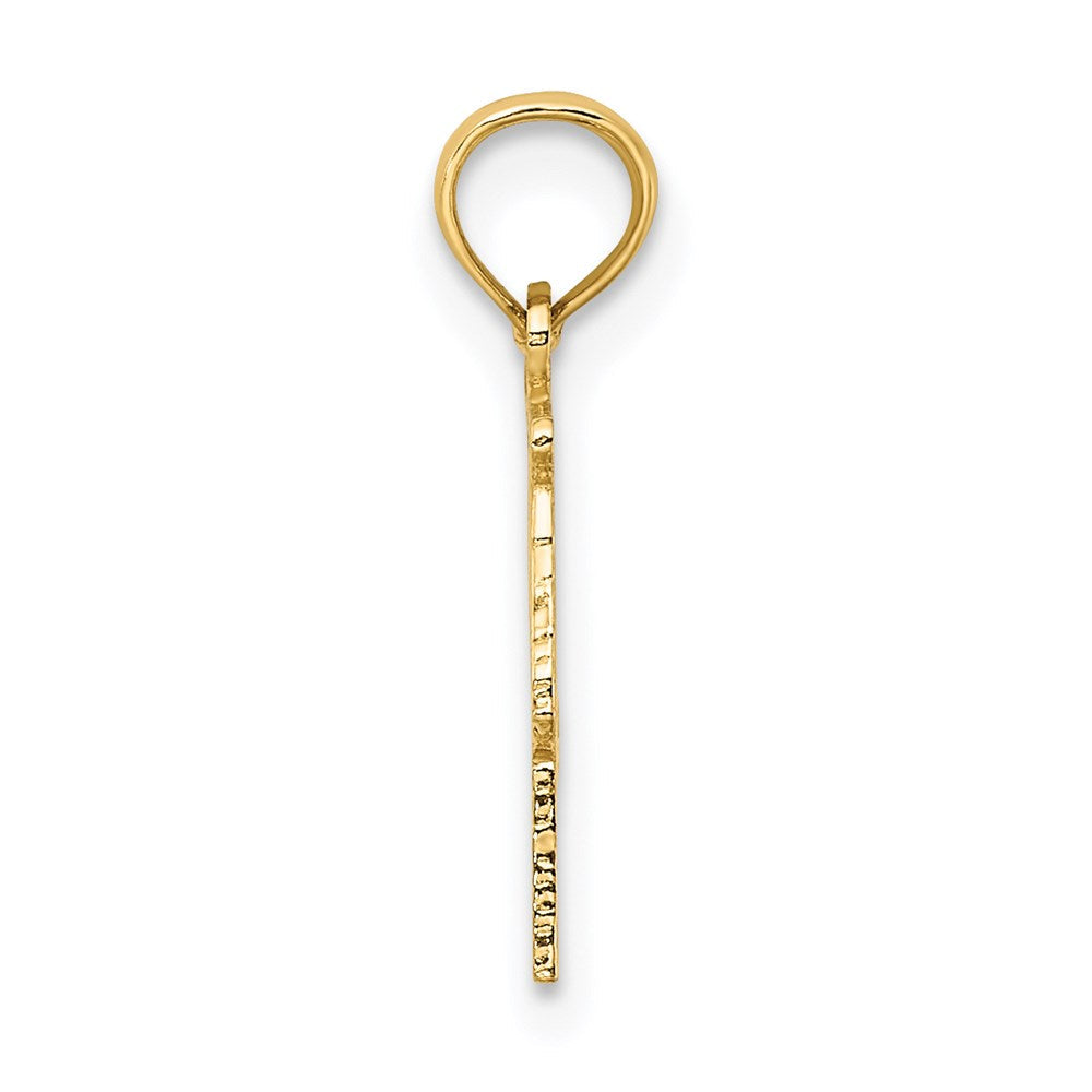 14K Gelbgold 100% Libra Tierkreis Charm