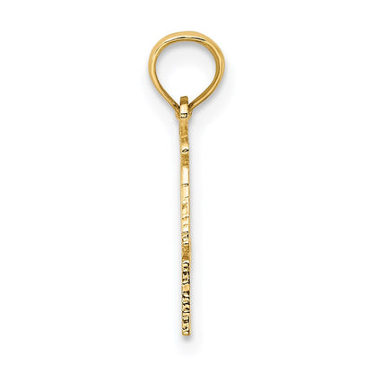14K Gelbgold 100% Libra Tierkreis Charm