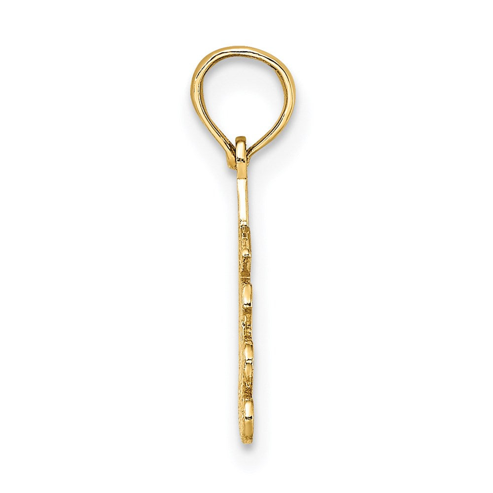 14K Gelbgold 100% Sagittarius Tierkreis Charm