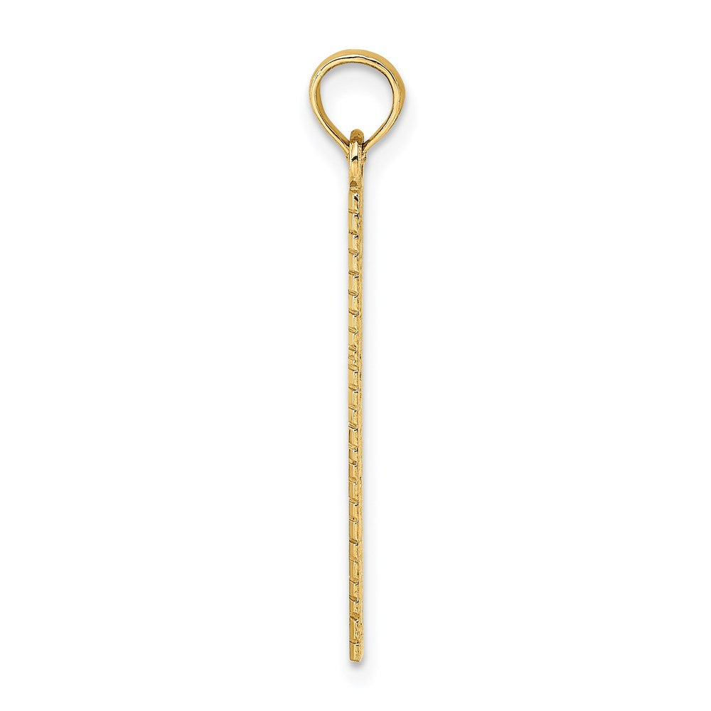 14K Gelbgold Six Zoll Ruler Charm