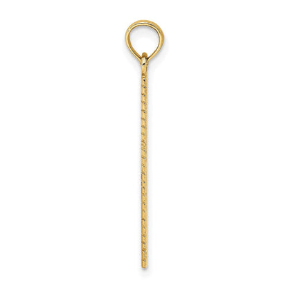 14K Gelbgold Six Zoll Ruler Charm