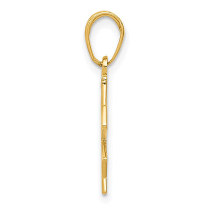14K Gelbgold Paramedic/emt Symbol Anhänger