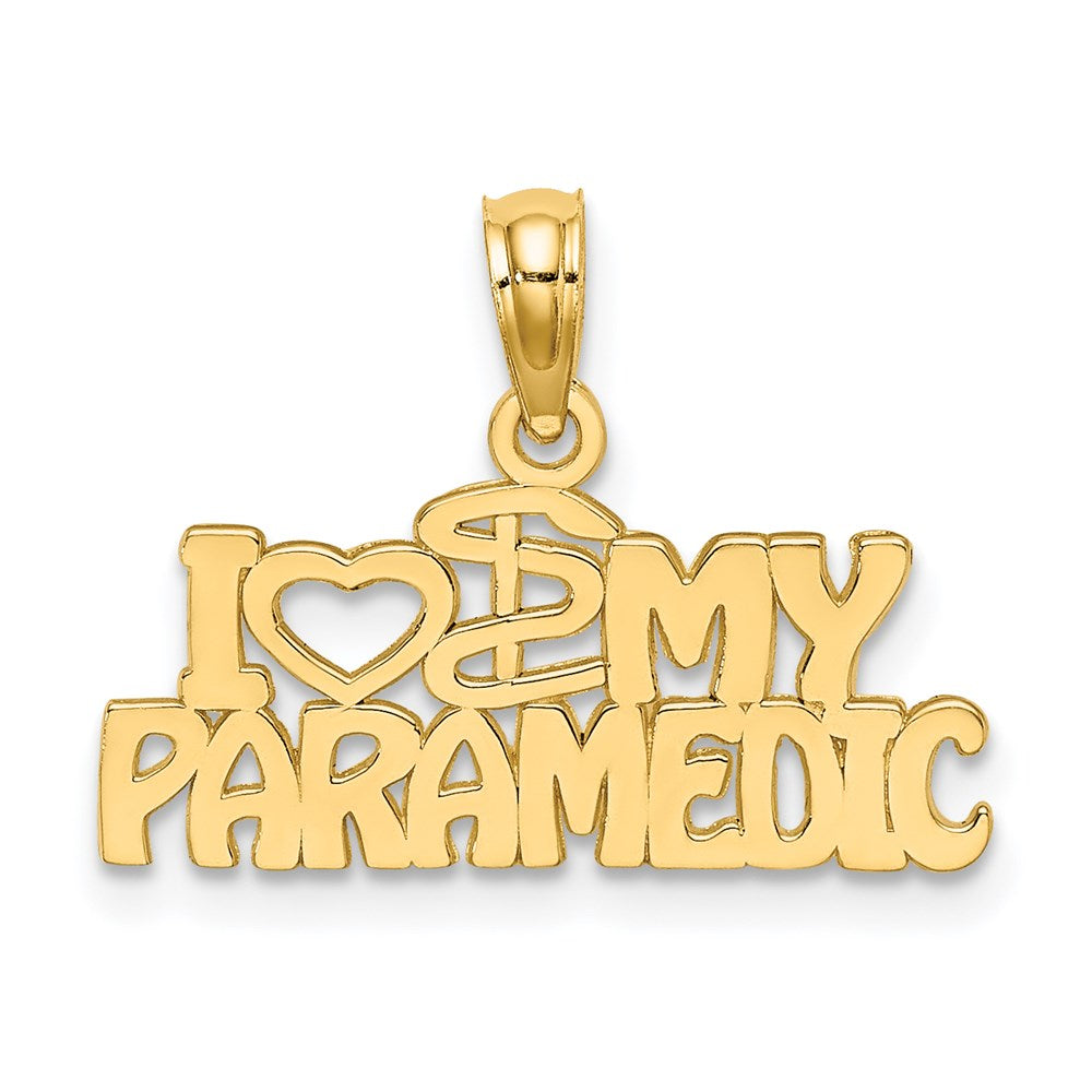 14K Gelbgold I Herz My Paramedic Charm