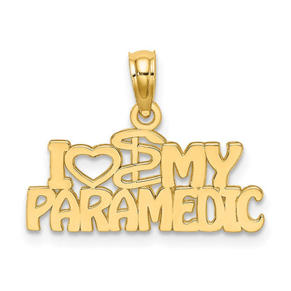 14K Gelbgold I Herz My Paramedic Charm