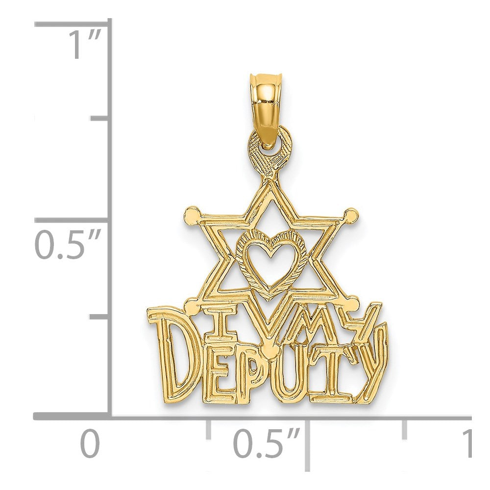 14K Gelbgold I Herz My Deputy Charm
