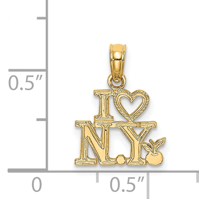 14K Gelbgold I Herz Ny Charm