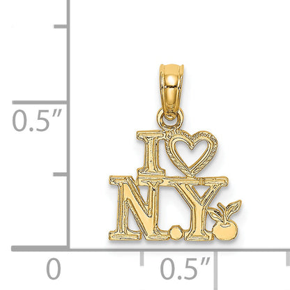 14K Gelbgold I Herz Ny Charm