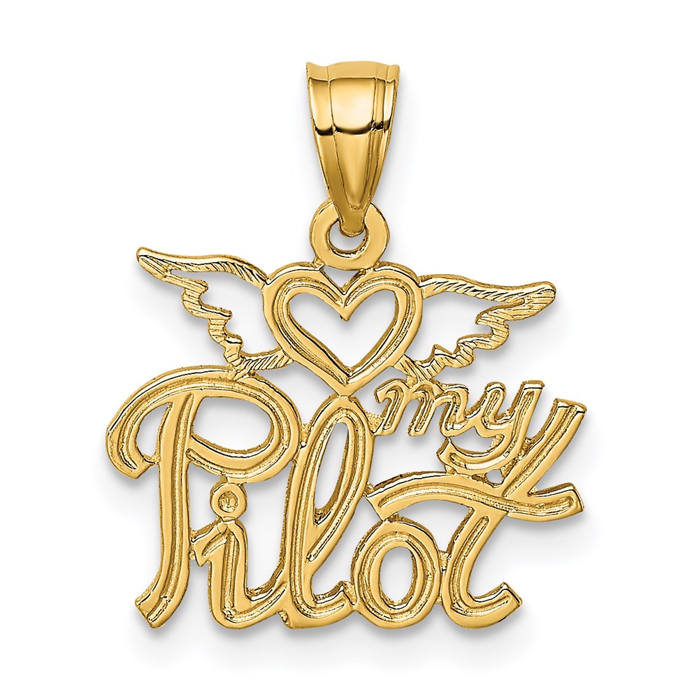 14K Gelbgold Herz My Pilot Charm