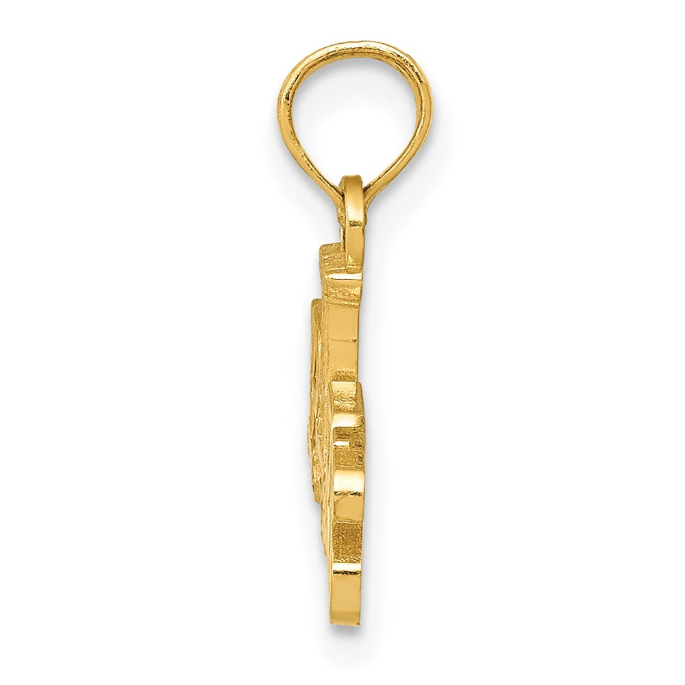 14K Gelbgold Paris mit Eiffel Tower Anhänger
